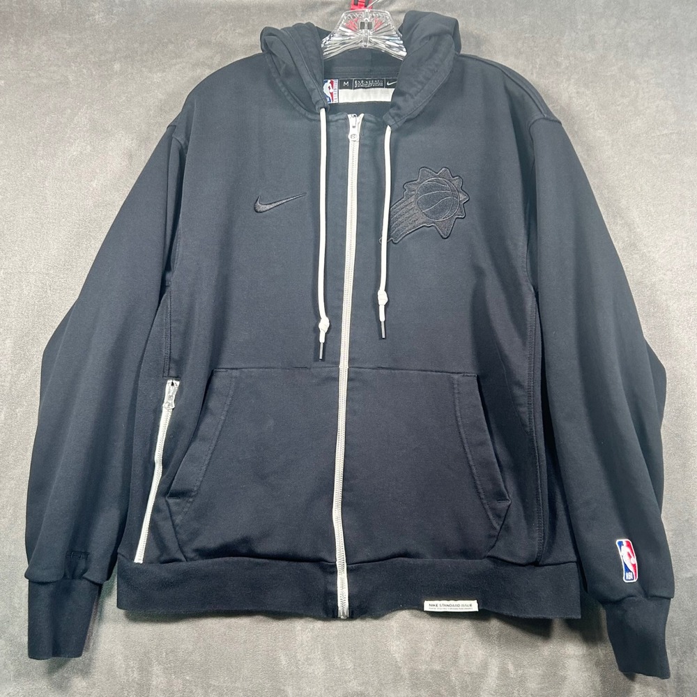 Nike Phoenix Suns NBA Standard Issue Full Zip Hoodie Black DA7879-010 Mens M